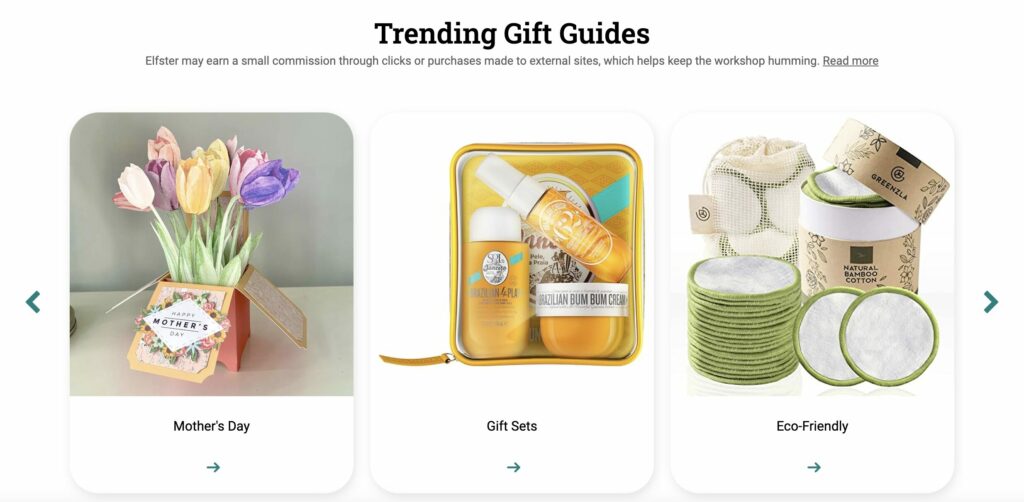 Trending gift guides on Elfster